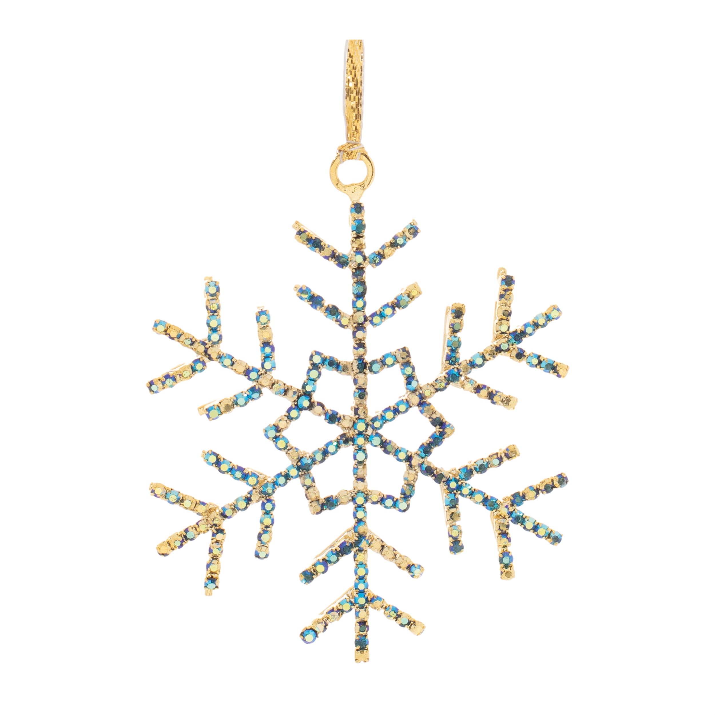 Snowflake Ornament (Set of 12) 3.5"H Iron/Glass Beads - Image 5