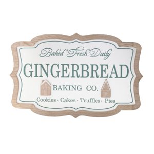 Gingerbread Baking Sign 15"L x 9.5"H MDF