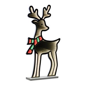 Deer w/Scarf Ekkolight 33"H Acrylic UL Plug