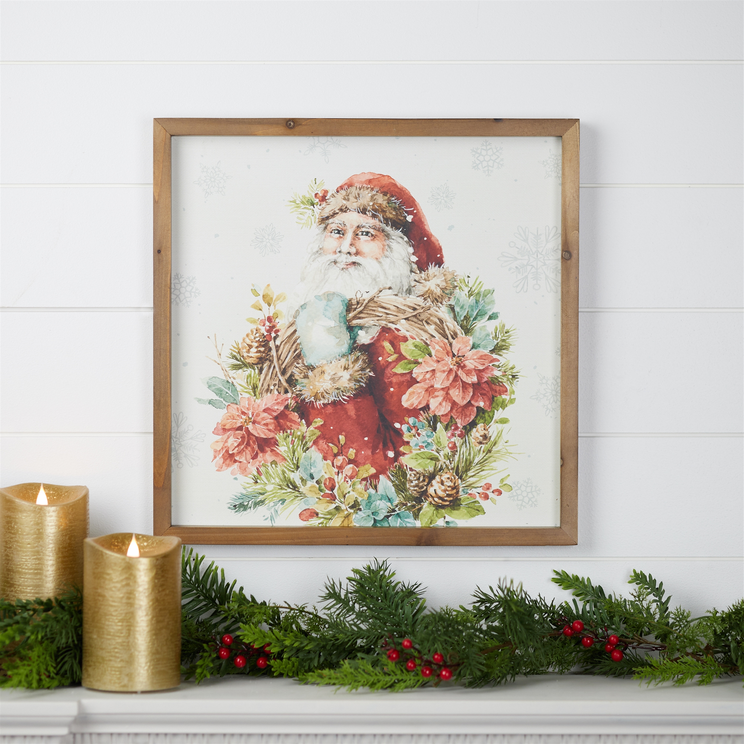 Santa Frame 16"SQ MDF/Wood - Image 2