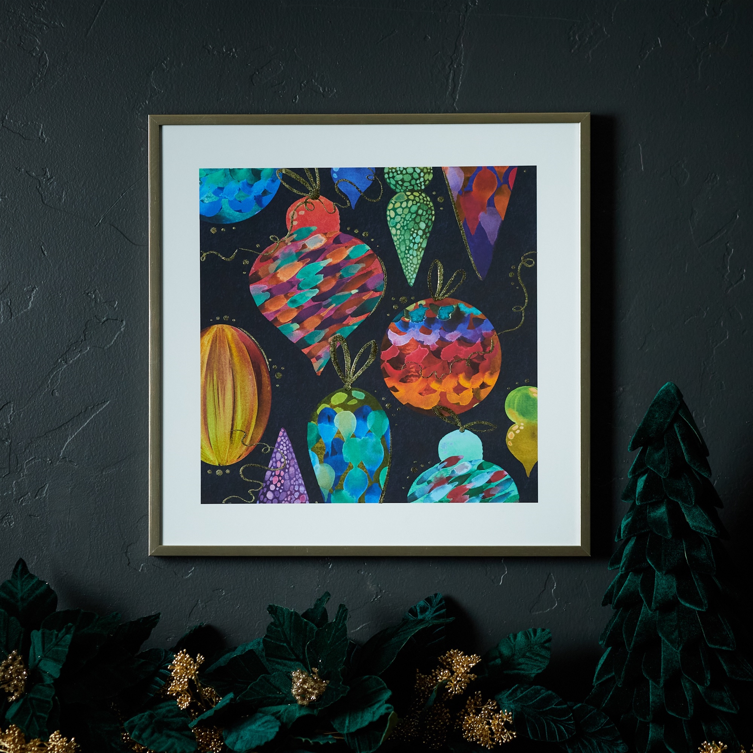 Ornament Frame 19.5"SQ Plastic/Paper/Glass - Image 2