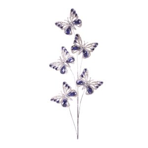 Butterfly Spray (Set of 2) 30"H Plastic