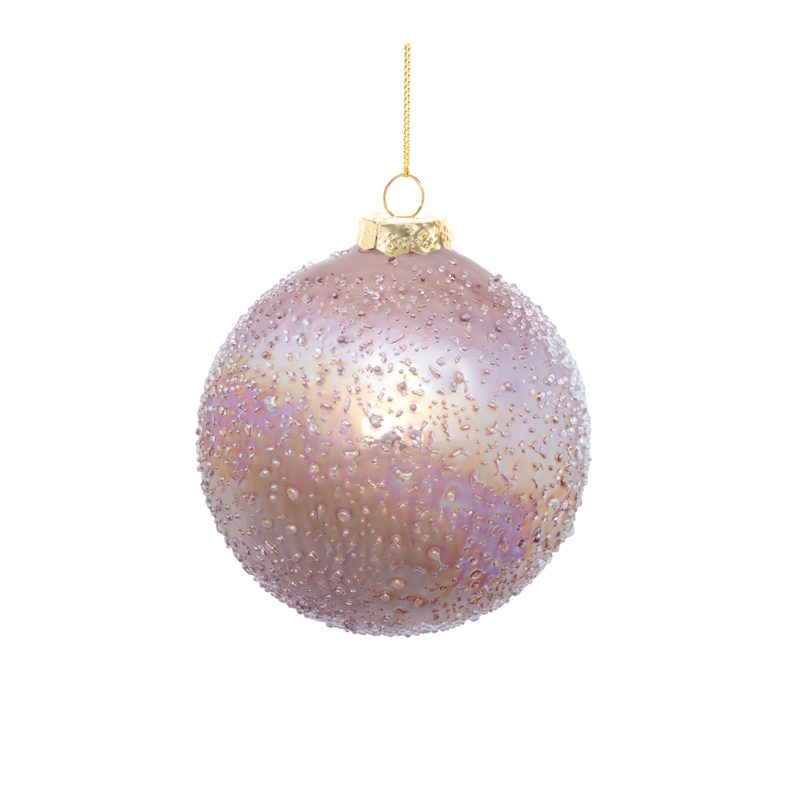 Ball Ornament (Set of 4) 3"D, 5"D Glass - Image 4