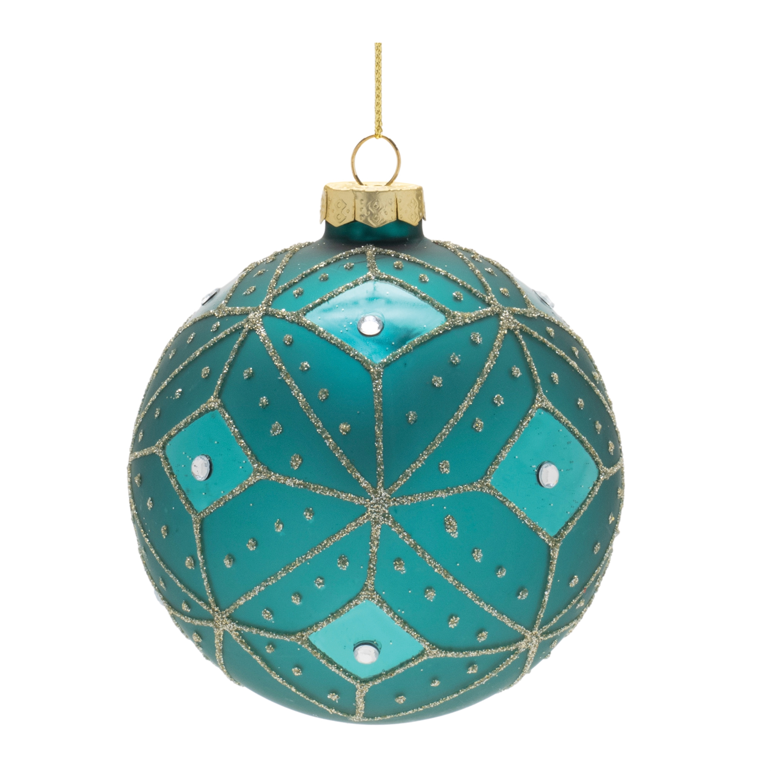 Ball Ornament (Set of 6) 4"D Glass - Image 4