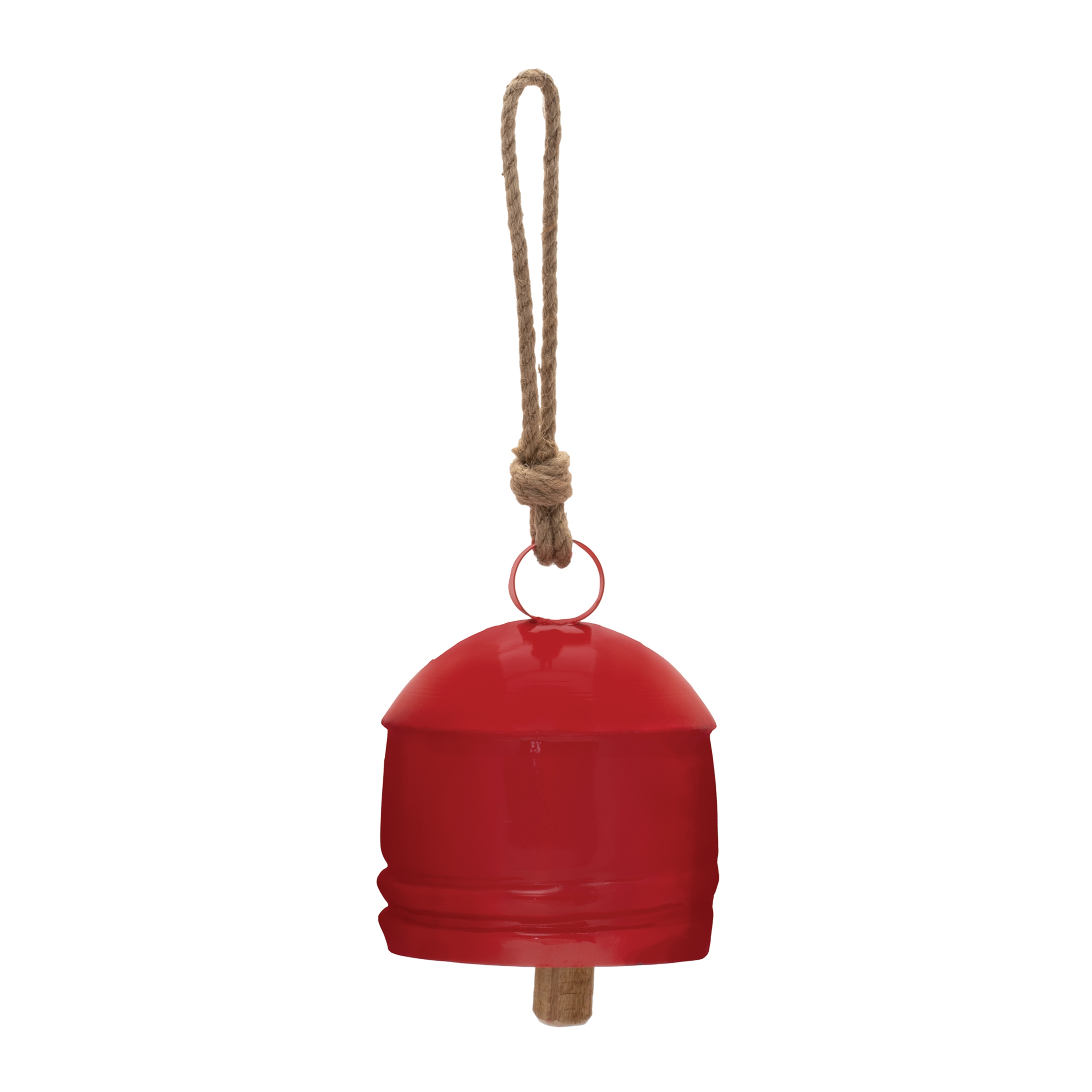 Bell Ornament (Set of 2) 7"H Iron/Jute - Image 2