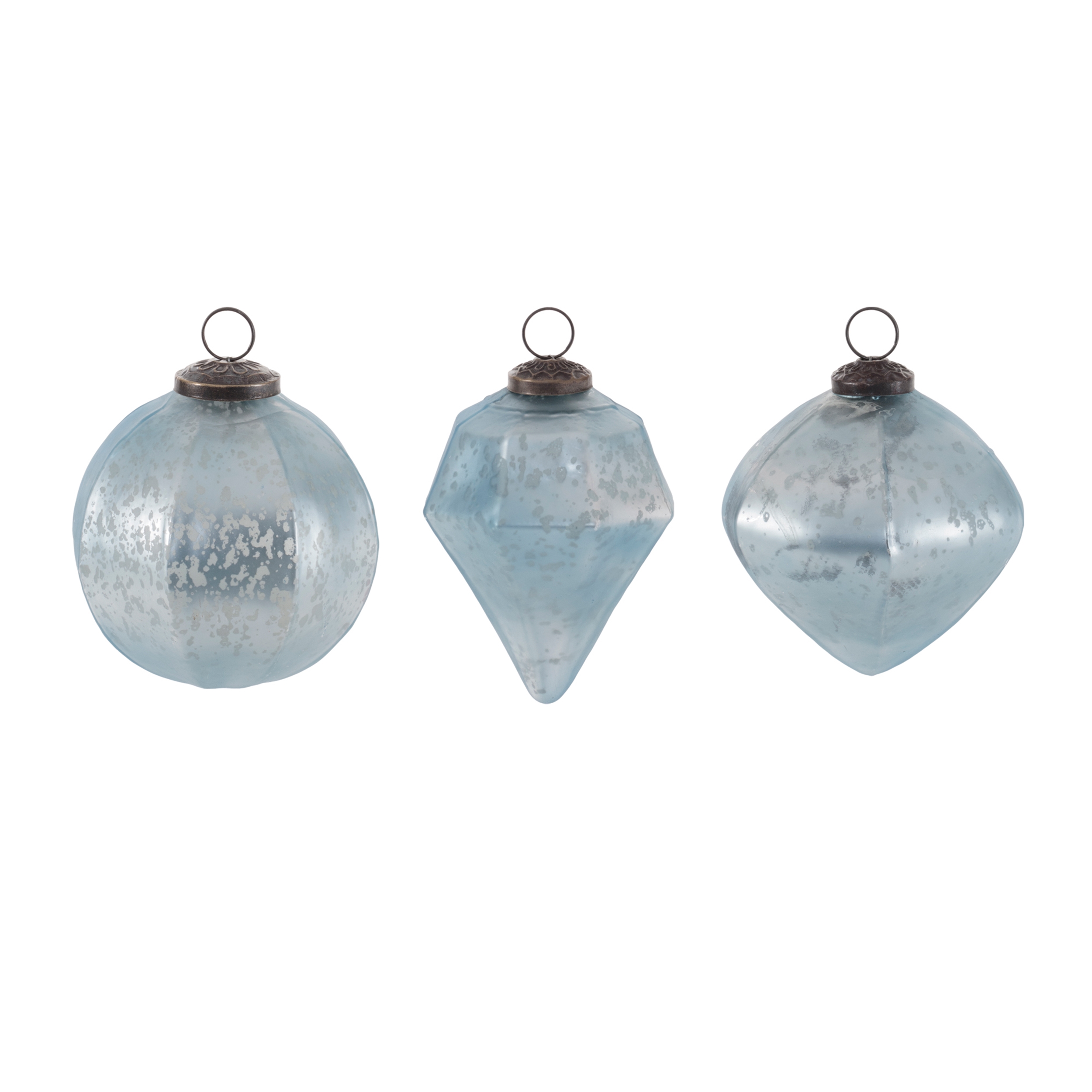 Ornament (Set of 6) 4"H Glass - Image 2