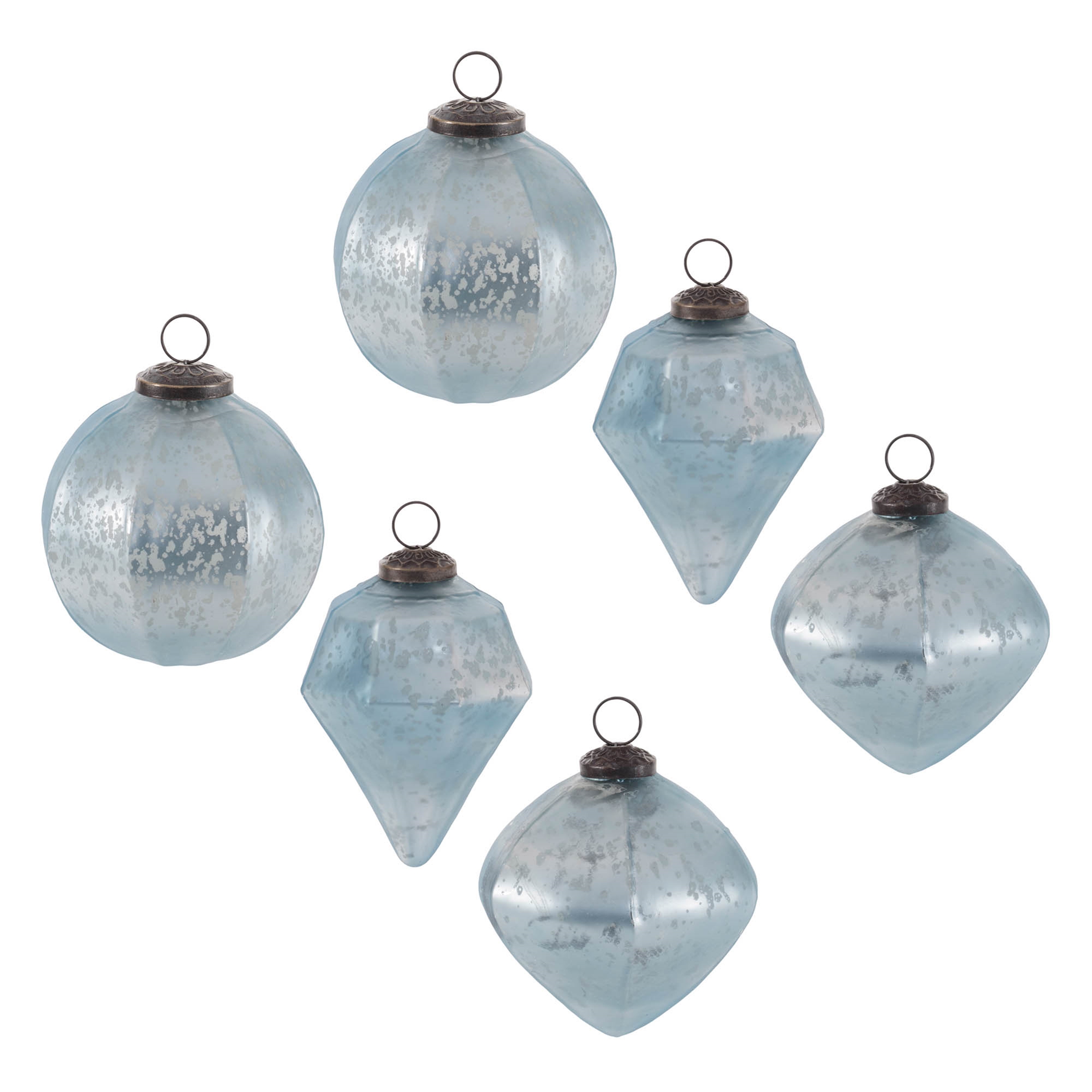 Ornament (Set of 6) 4"H Glass - Image 6
