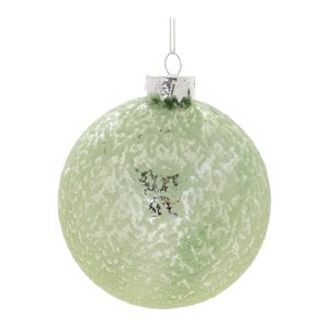 Ball Ornament (Set of 6) 4"D Glass