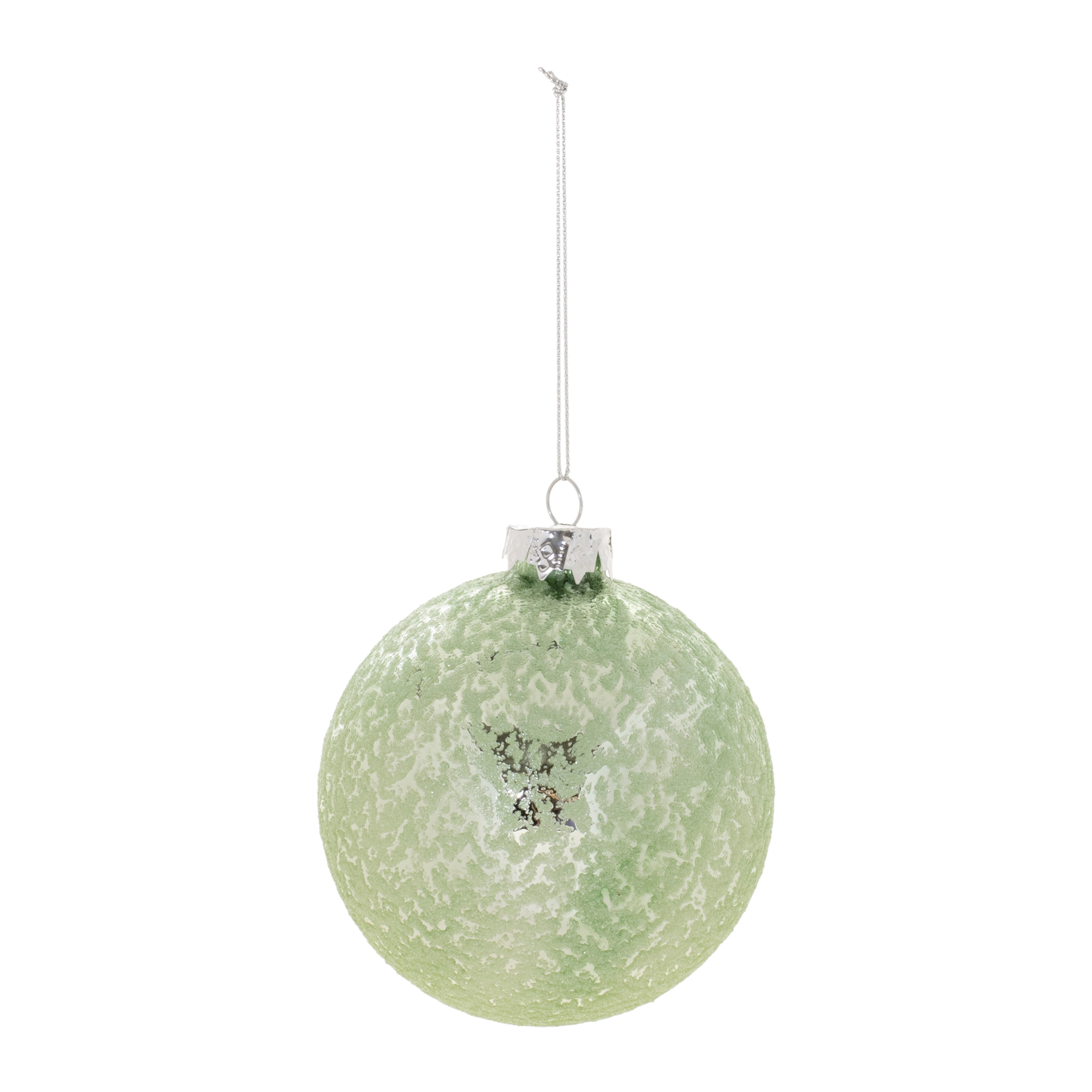 Ball Ornament (Set of 6) 4"D Glass - Image 2