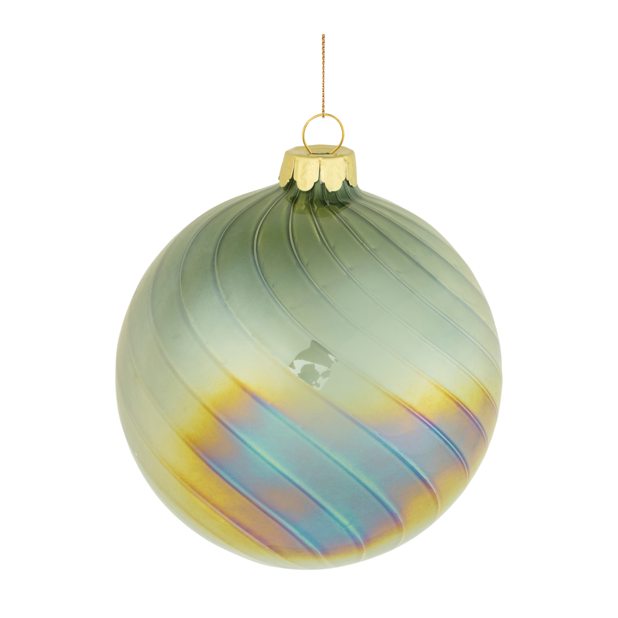 Ornament (Set of 6) 4"D, 4.5"H Glass - Image 3