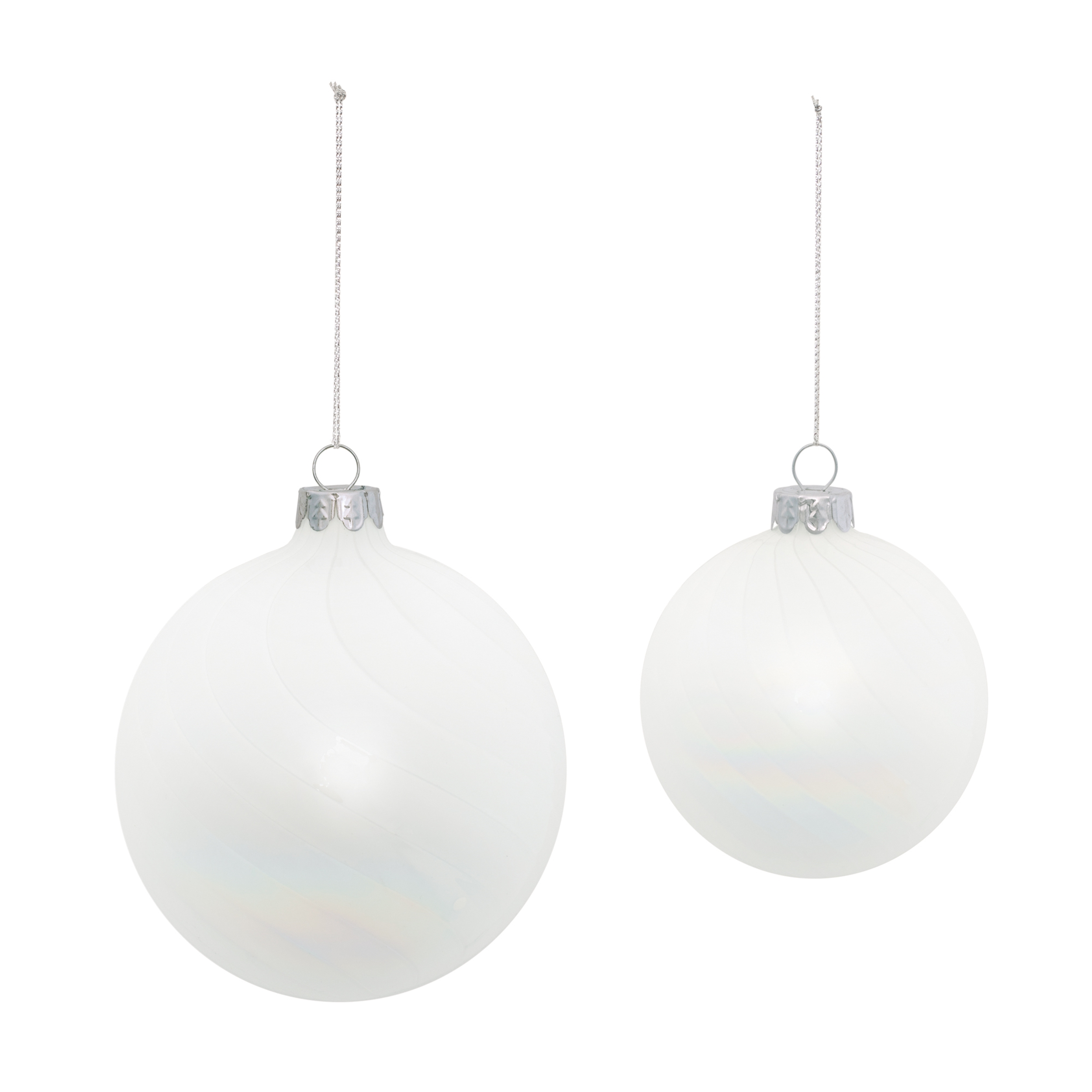 Ball Ornament (Set of 12) 3"D, 4"D Glass - Image 2