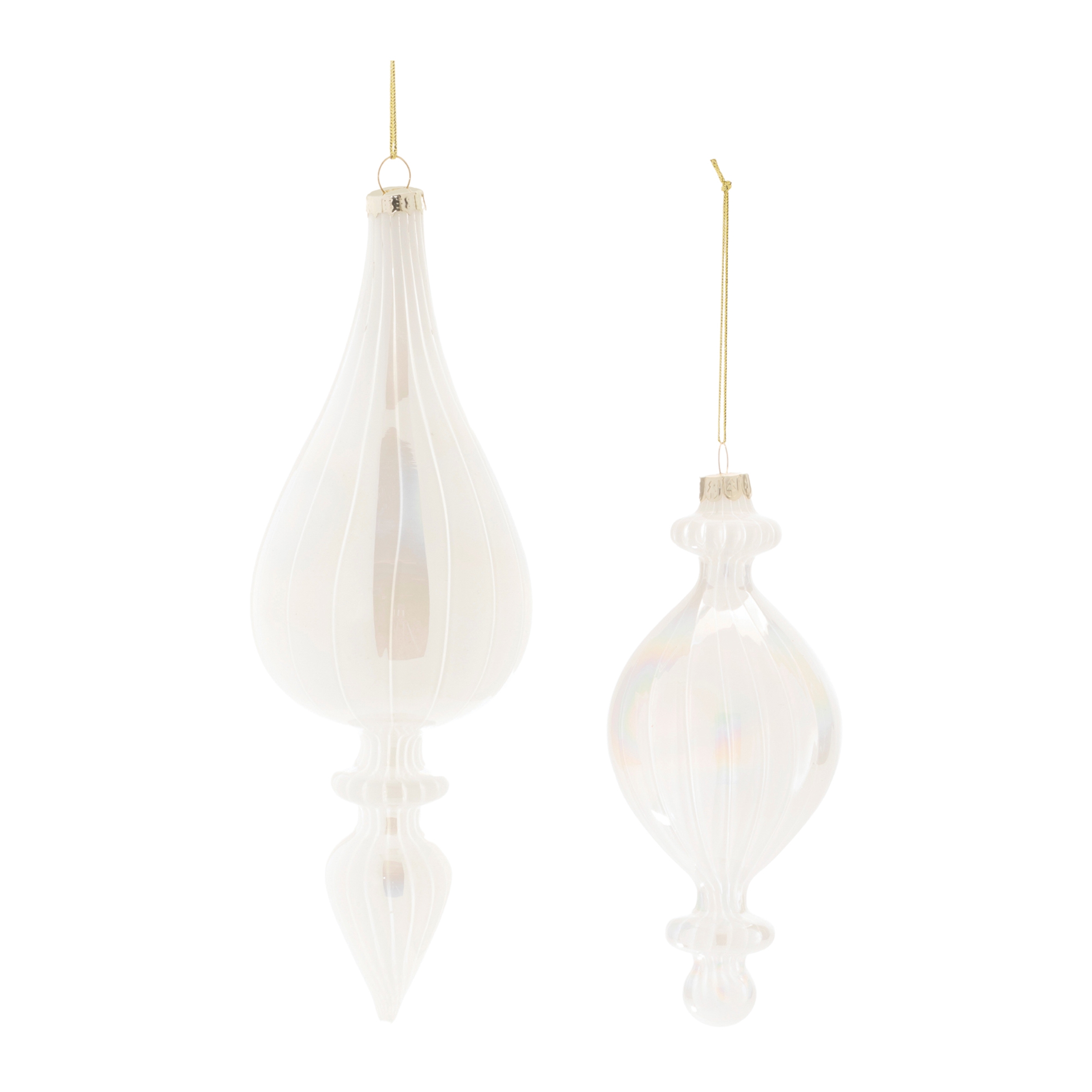 Ornament (Set of 6) 7.5"H, 9"H Glass