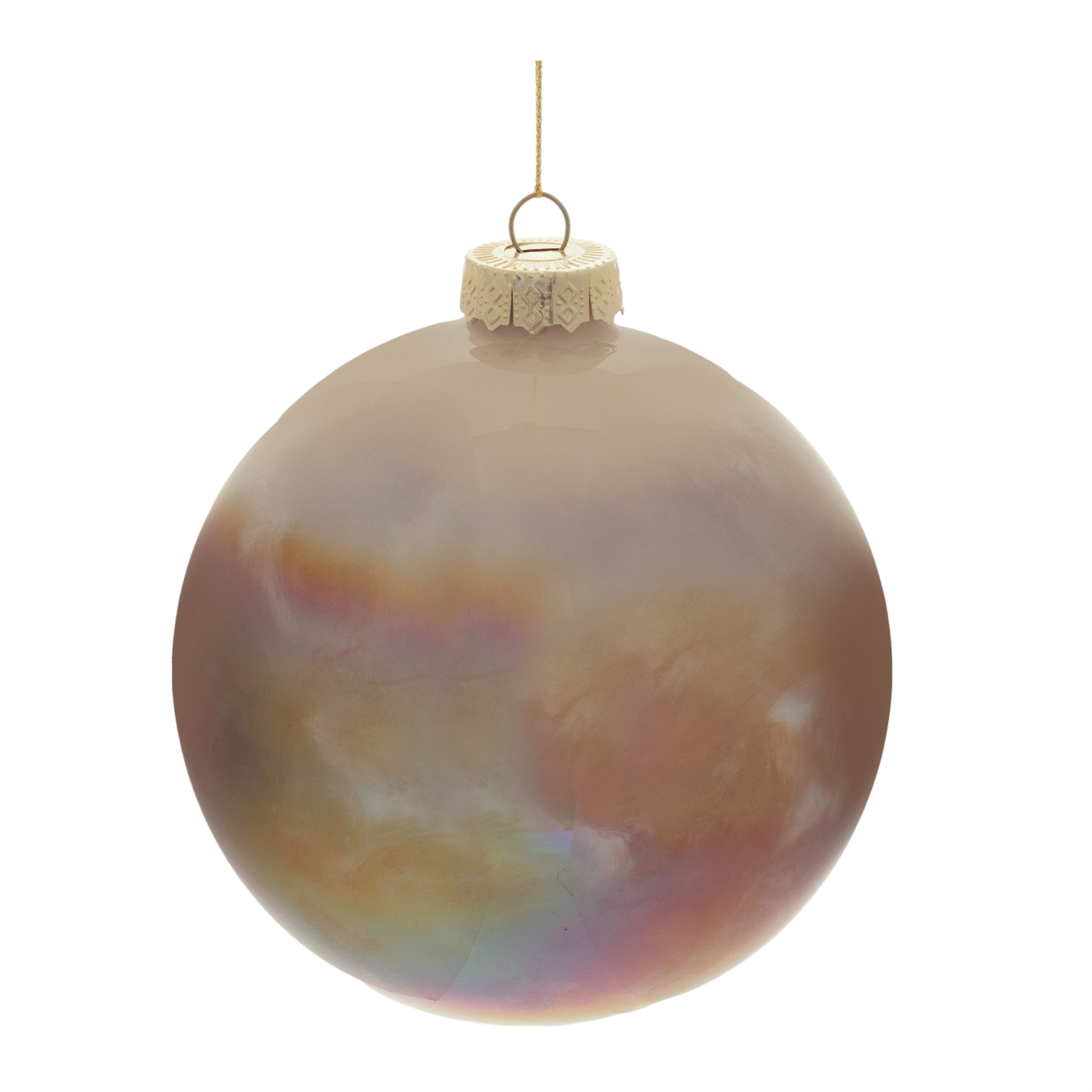 Ball Ornament (Set of 4) 4"D, 5"D Glass - Image 3