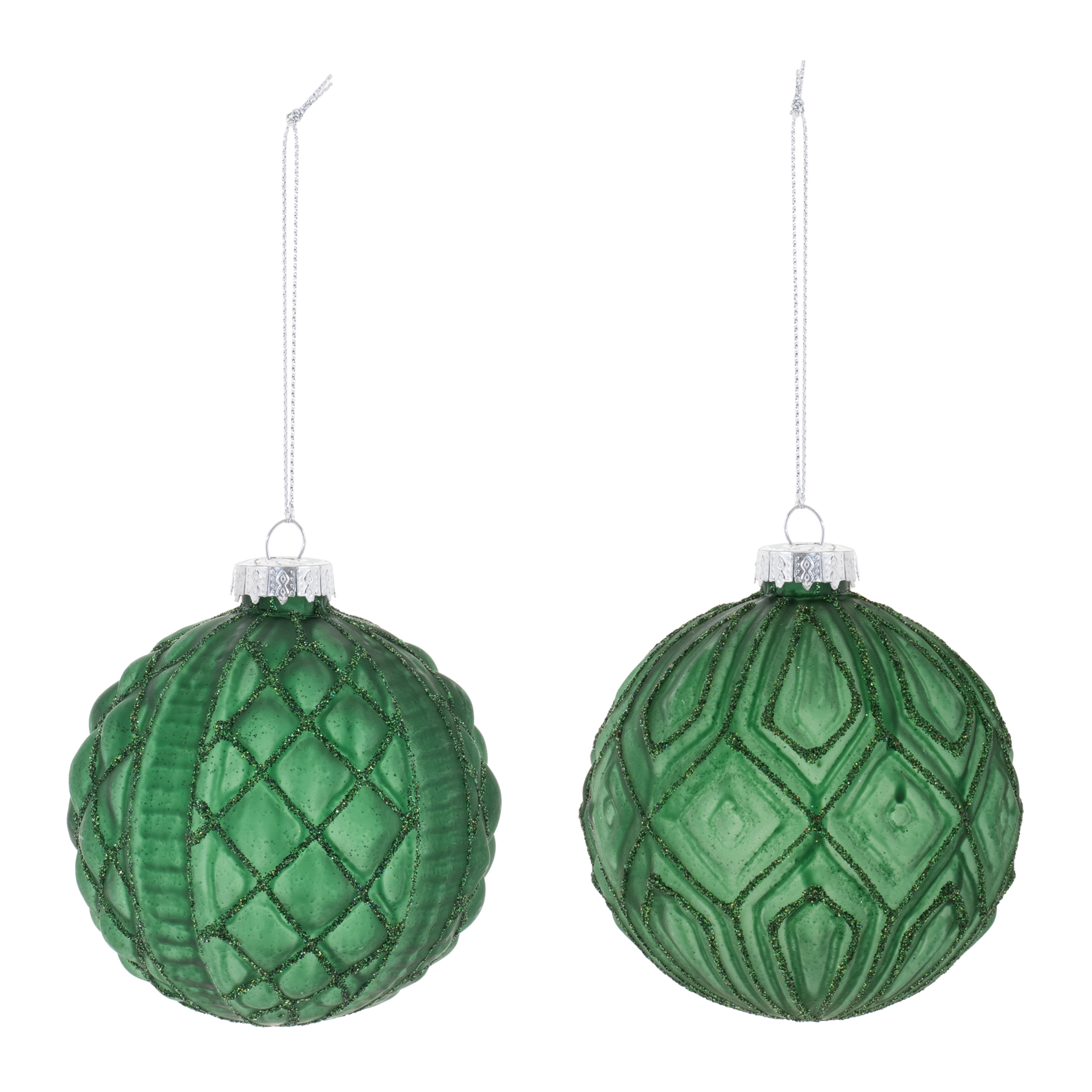 Ball Ornament (Set of 12) 3"D Glass - Image 2