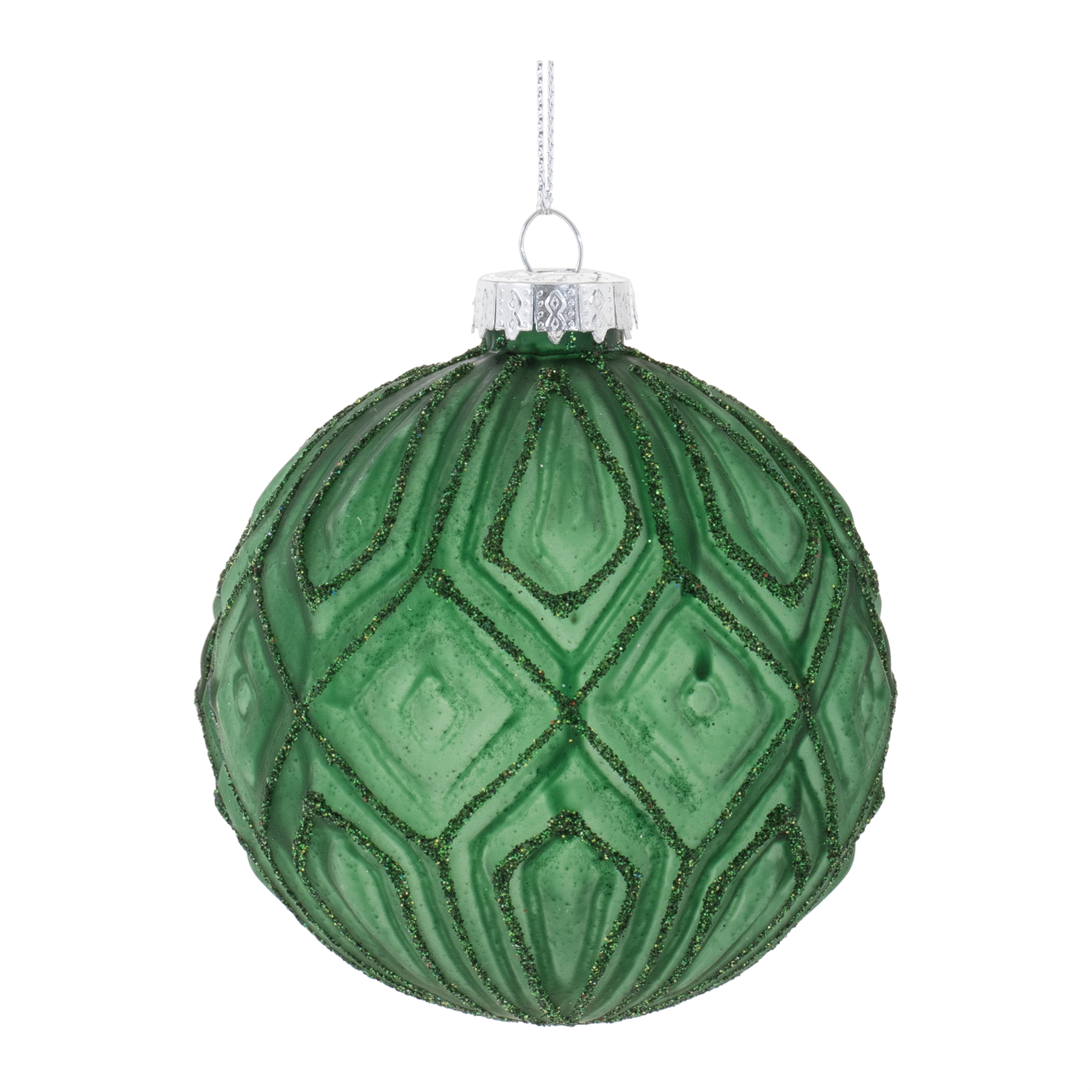 Ball Ornament (Set of 12) 3"D Glass - Image 4