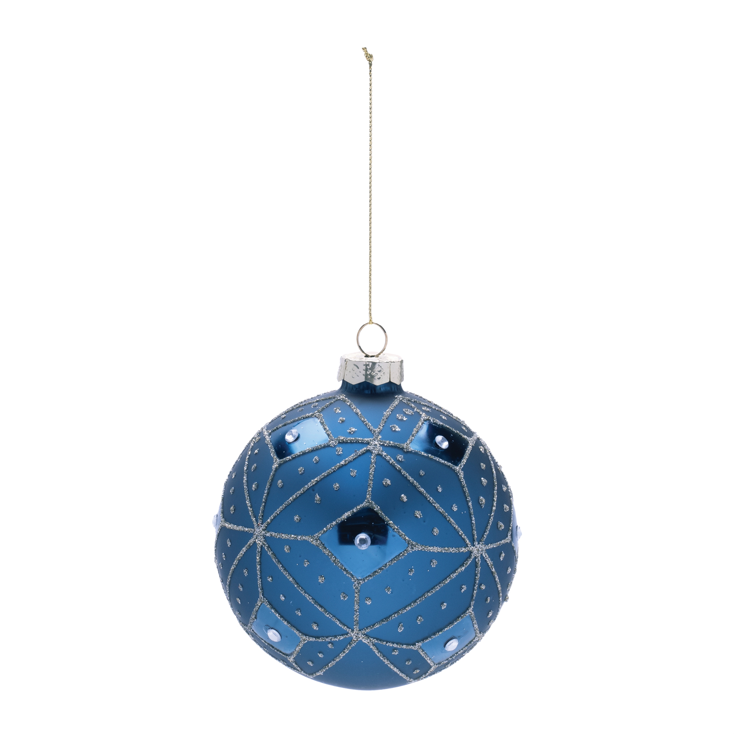 Ball Ornament (Set of 6) 4"D Glass - Image 2