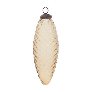 Pine Cone Ornament (Set of 12) 6"H Glass