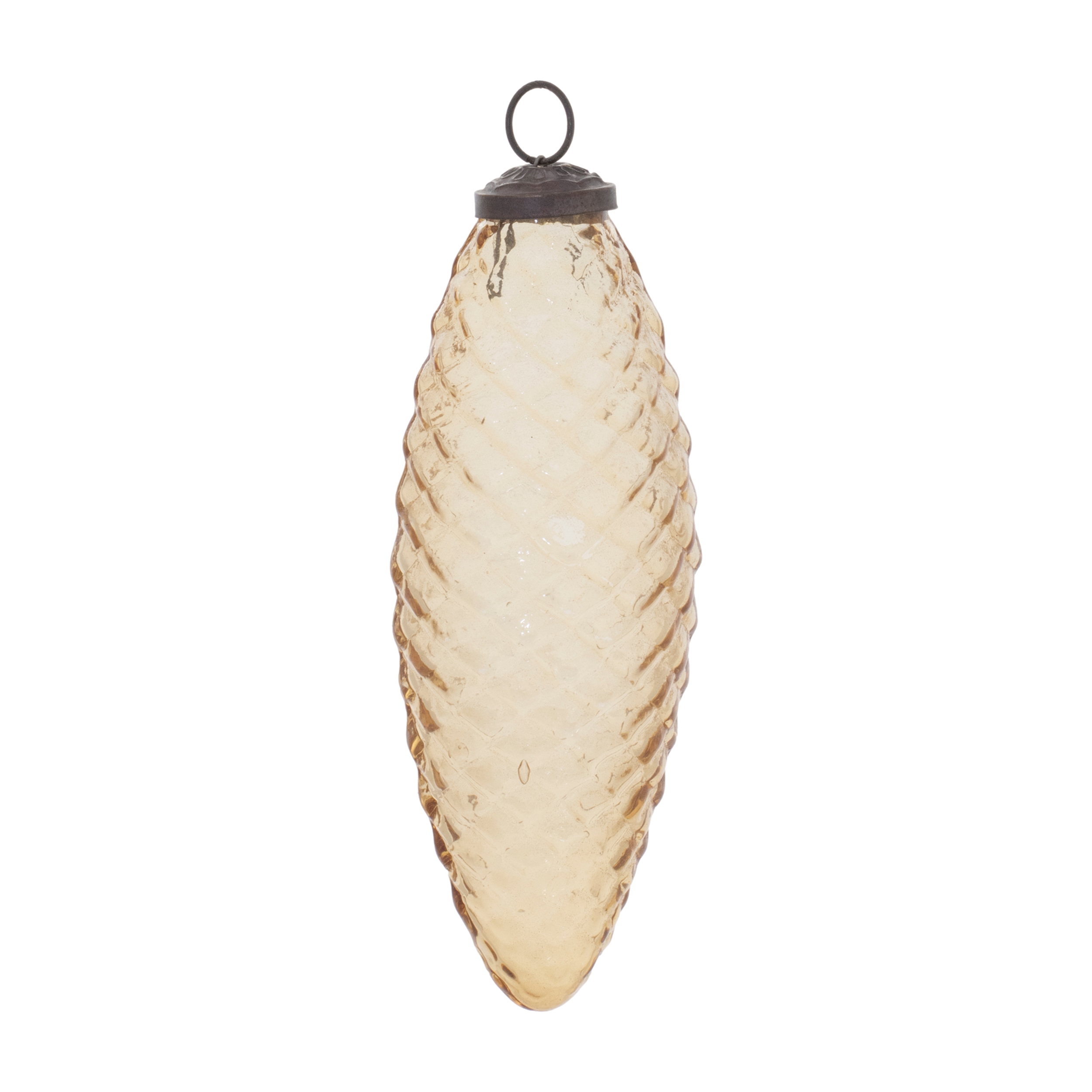 Pine Cone Ornament (Set of 12) 6"H Glass