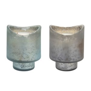 Candle in Glass (Set of 2) 4"D x 5"H Glass/Paraffin/Soy