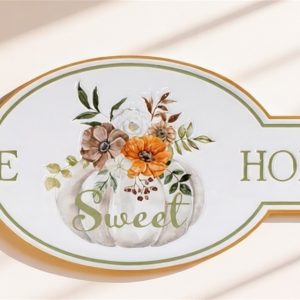 Home Sweet Home Sign 21.75"L x 9.5"H Iron