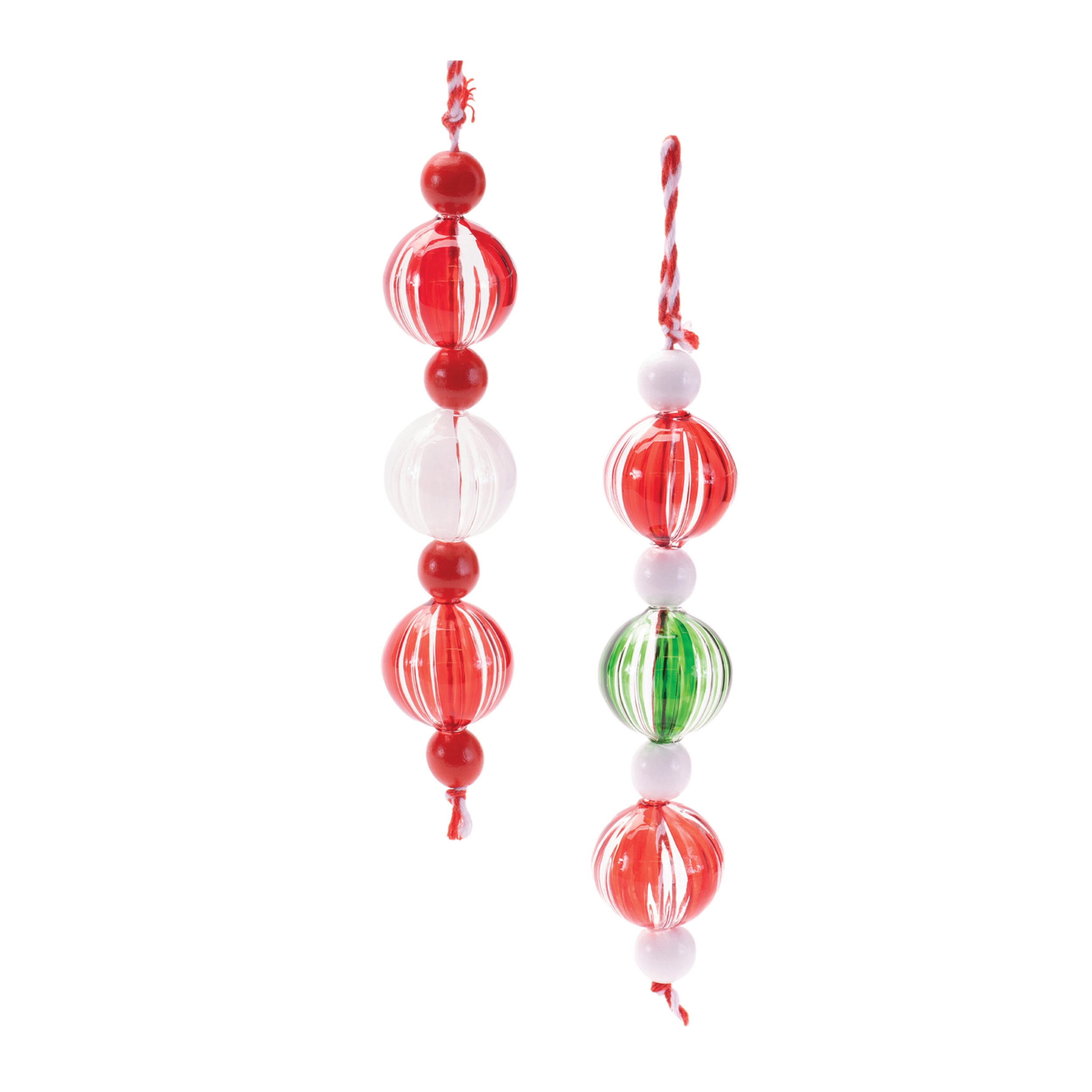 Mini Ornament Drop (Set of 6) 7"H Glass