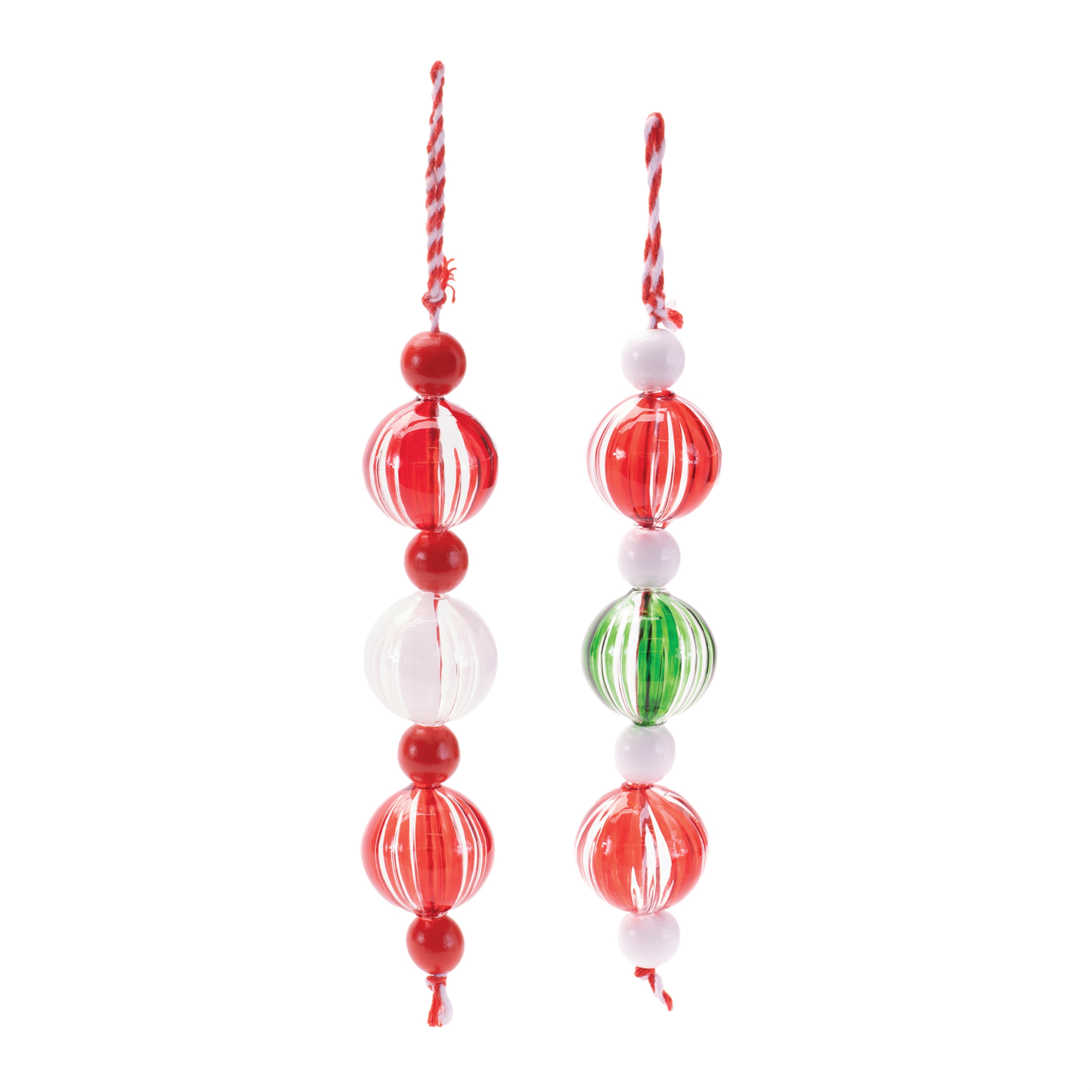 Mini Ornament Drop (Set of 6) 7"H Glass - Image 2