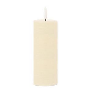 FIA Wick Candle CREAM (Set of 4) 2"D x 5"H Wax/Plastic 2 AA Batteries Not Included