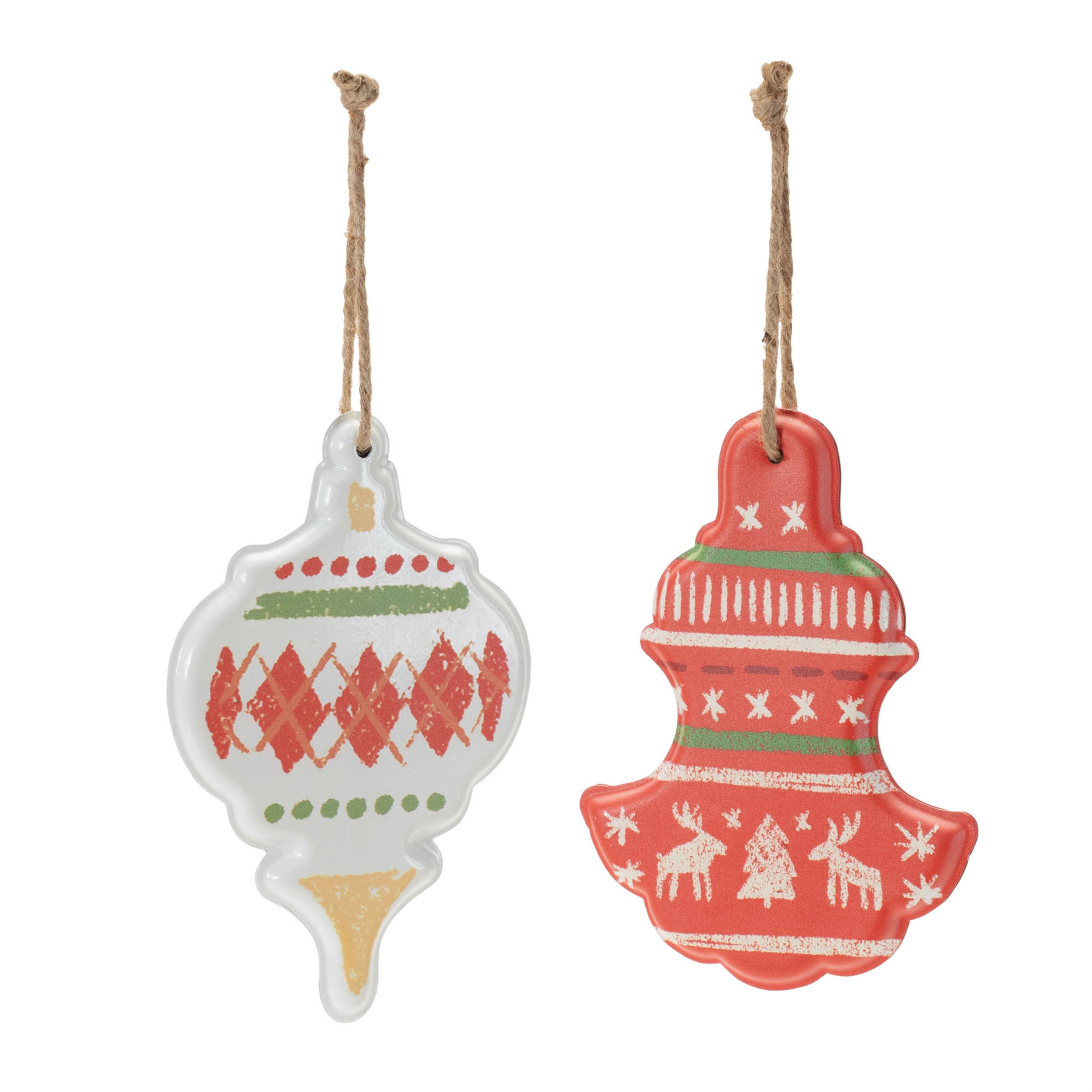 Ornament (Set of 4) 6"H, 6.5"H Iron - Image 2