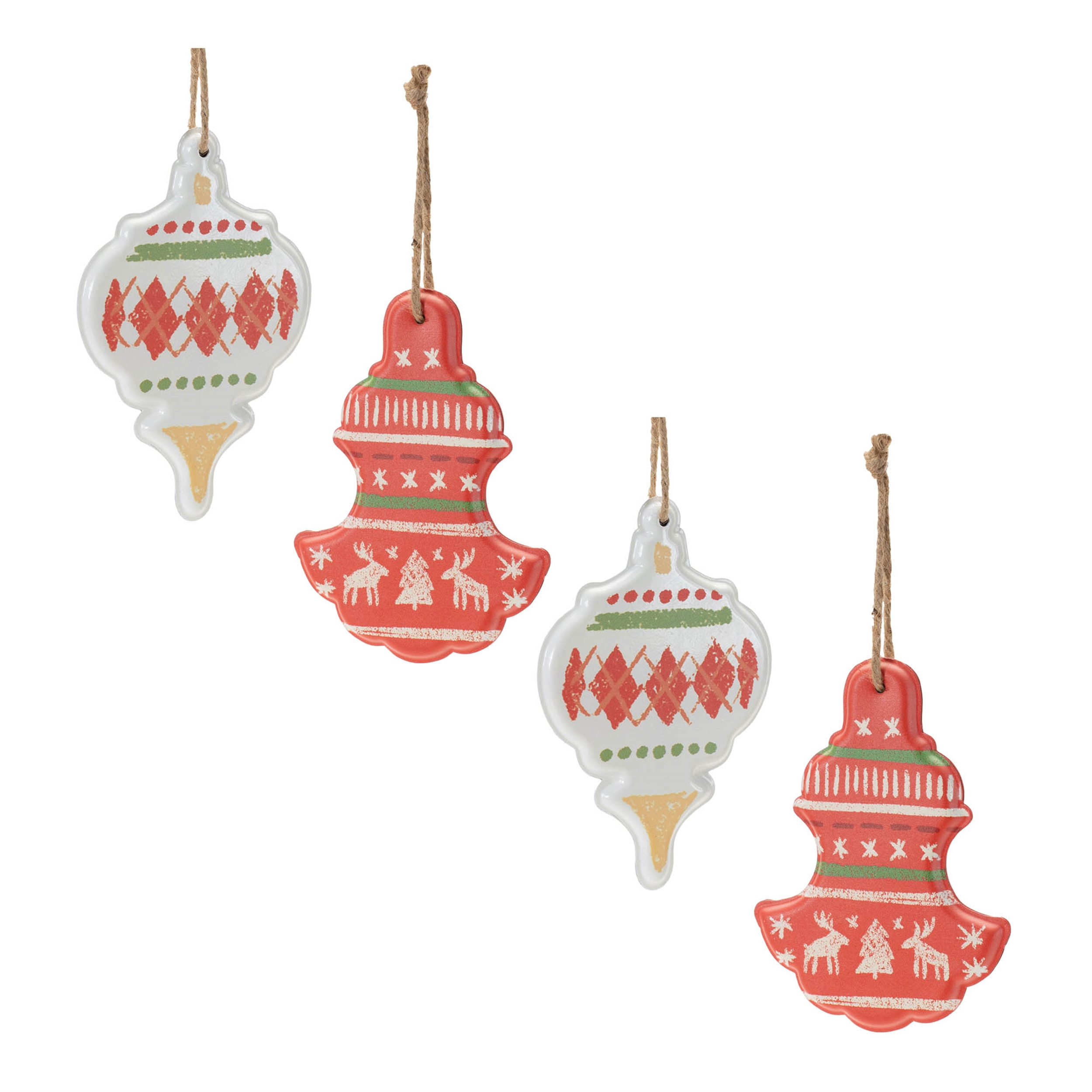 Ornament (Set of 4) 6"H, 6.5"H Iron - Image 5