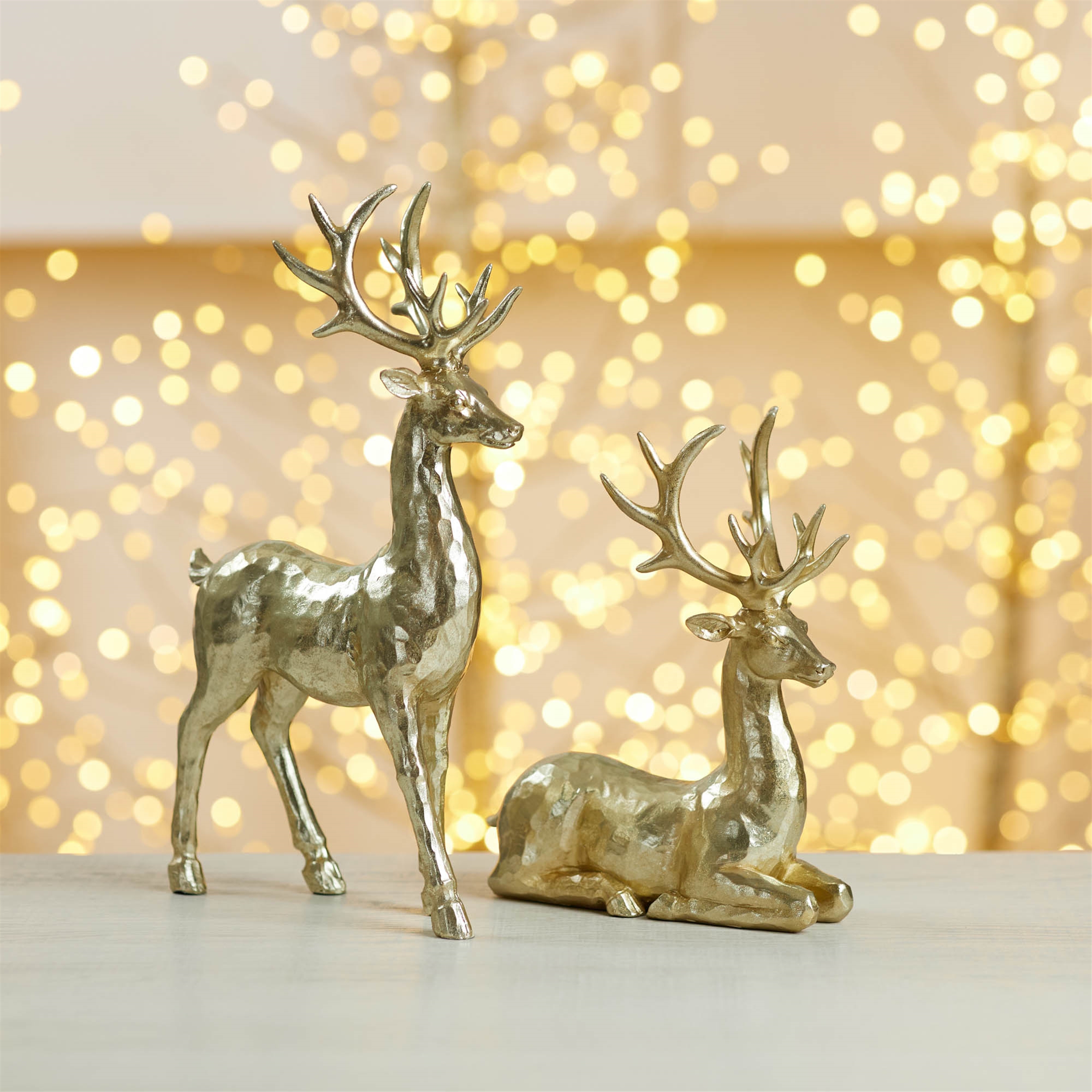 Deer (Set of 4) 8.5"H, 12"H Resin - Image 2