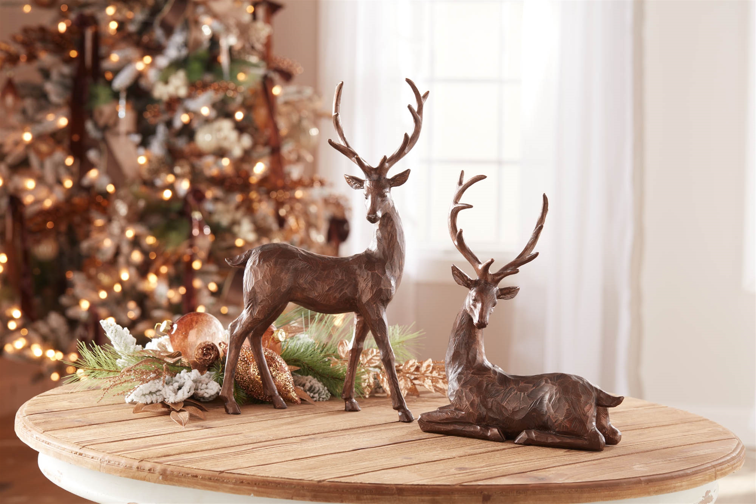 Deer (Set of 2) 13.5"H, 18"H Resin - Image 5