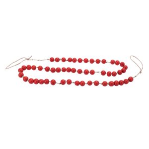Bead Garland (Set of 2) 5'L Wood/Rope