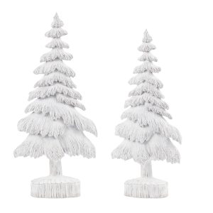 Tree (Set of 2) 18.5"H, 22"H Resin