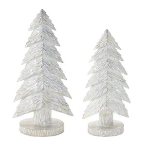 Tree (Set of 2) 9"H, 11"H Resin
