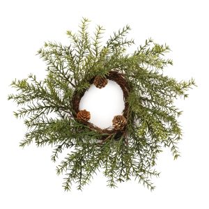 Pine Wreath (Set of 2) 12"D Plastic