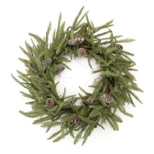 Pine Wreath 24"D Plastic