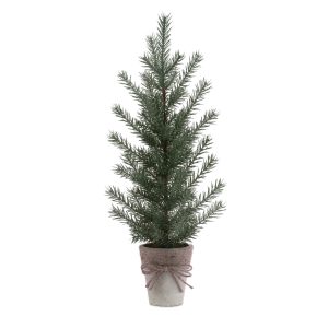 Potted Mini Tree (Set of 2) 23.5"H PVC/Plastic