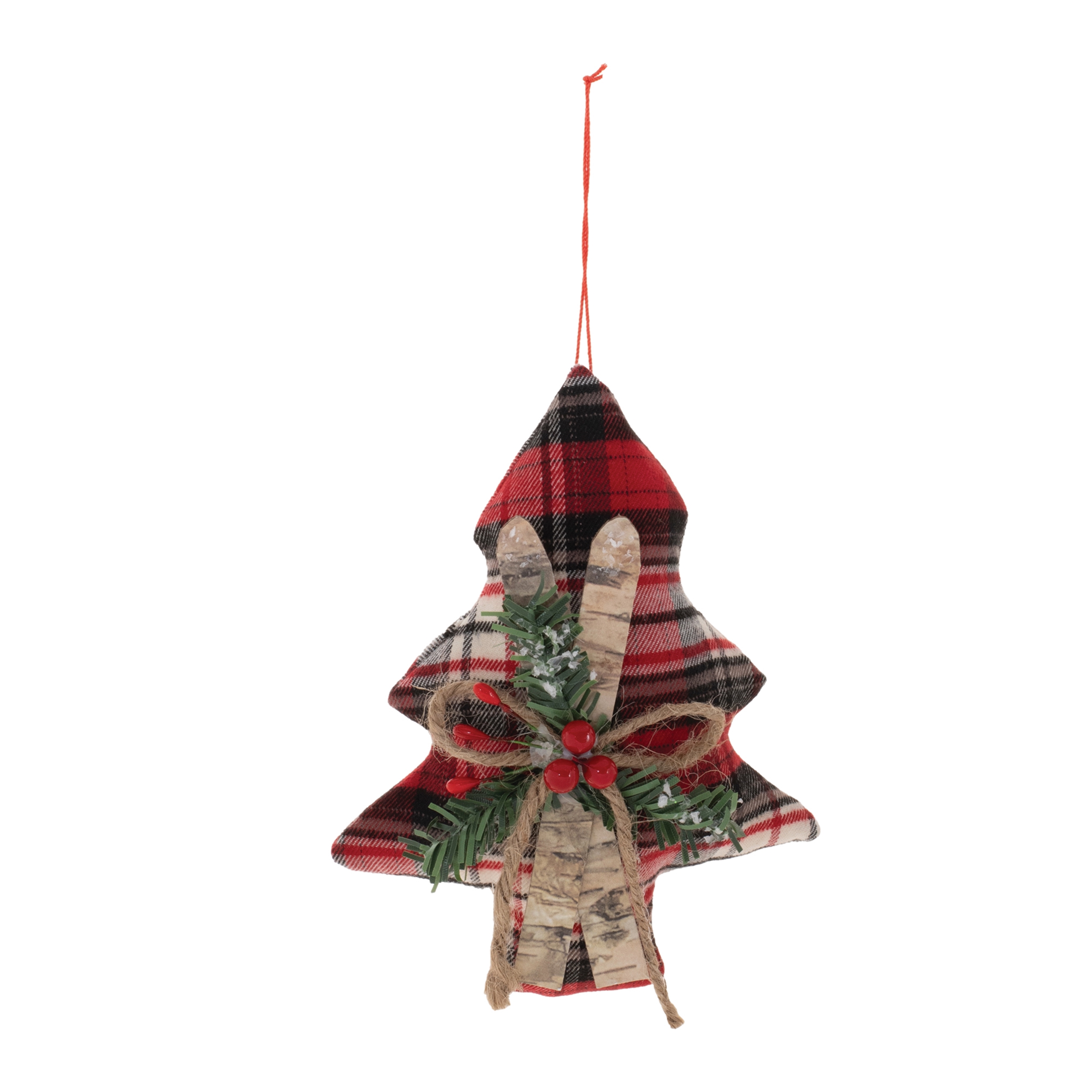 Tree w/Skies Ornament (Set of 12) 6"H Polyester - Image 3