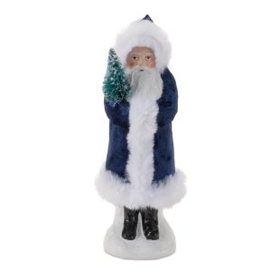 Santa (Set of 2) 8"H Paper Pulp