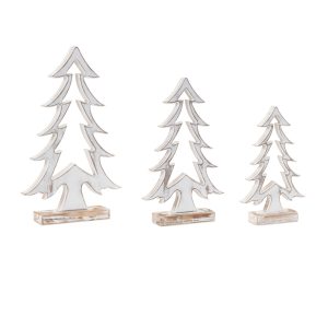 Tree Cut-Out (Set of 3) 11.5"H, 15"H, 18"H Wood