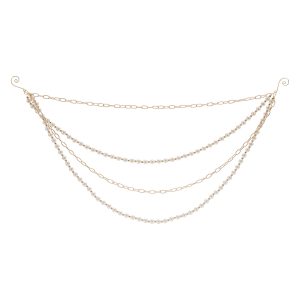 Chain and Bead Garland (Set of 2) 27"L x 12"H Plastic