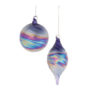 Ornament (Set of 12) 4"D, 6"H Glass