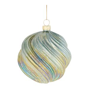 Ball Ornament (Set of 6) 4"D Glass