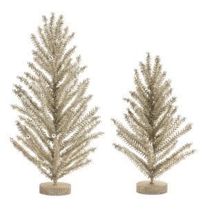 Mini Tree (Set of 2) 14"H, 17.5"H Plastic/MDF