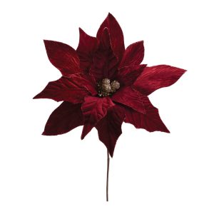 Poinsettia Stem (Set of 6) 31"H Polyester