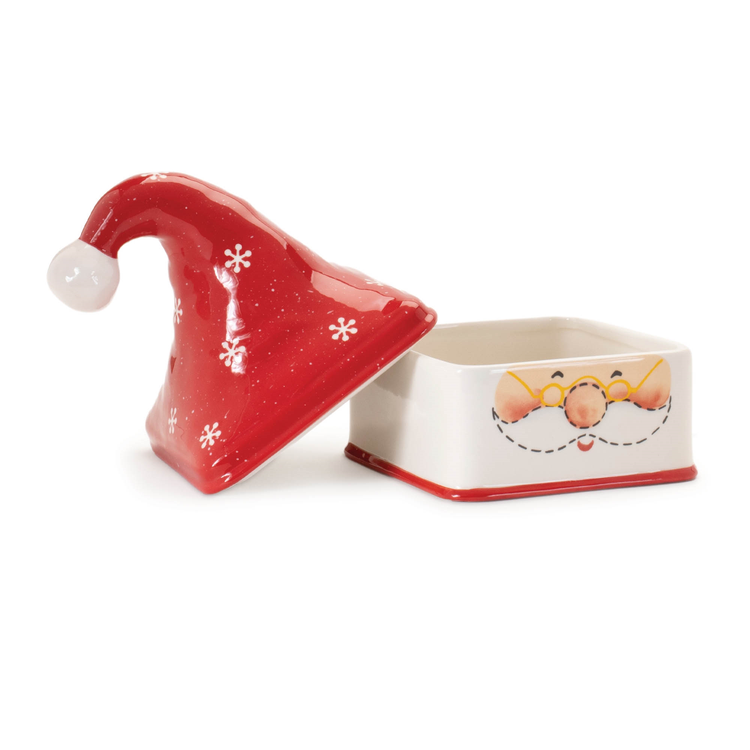 Santa Canister (Set of 3) 14.75"H Ceramic - Image 5