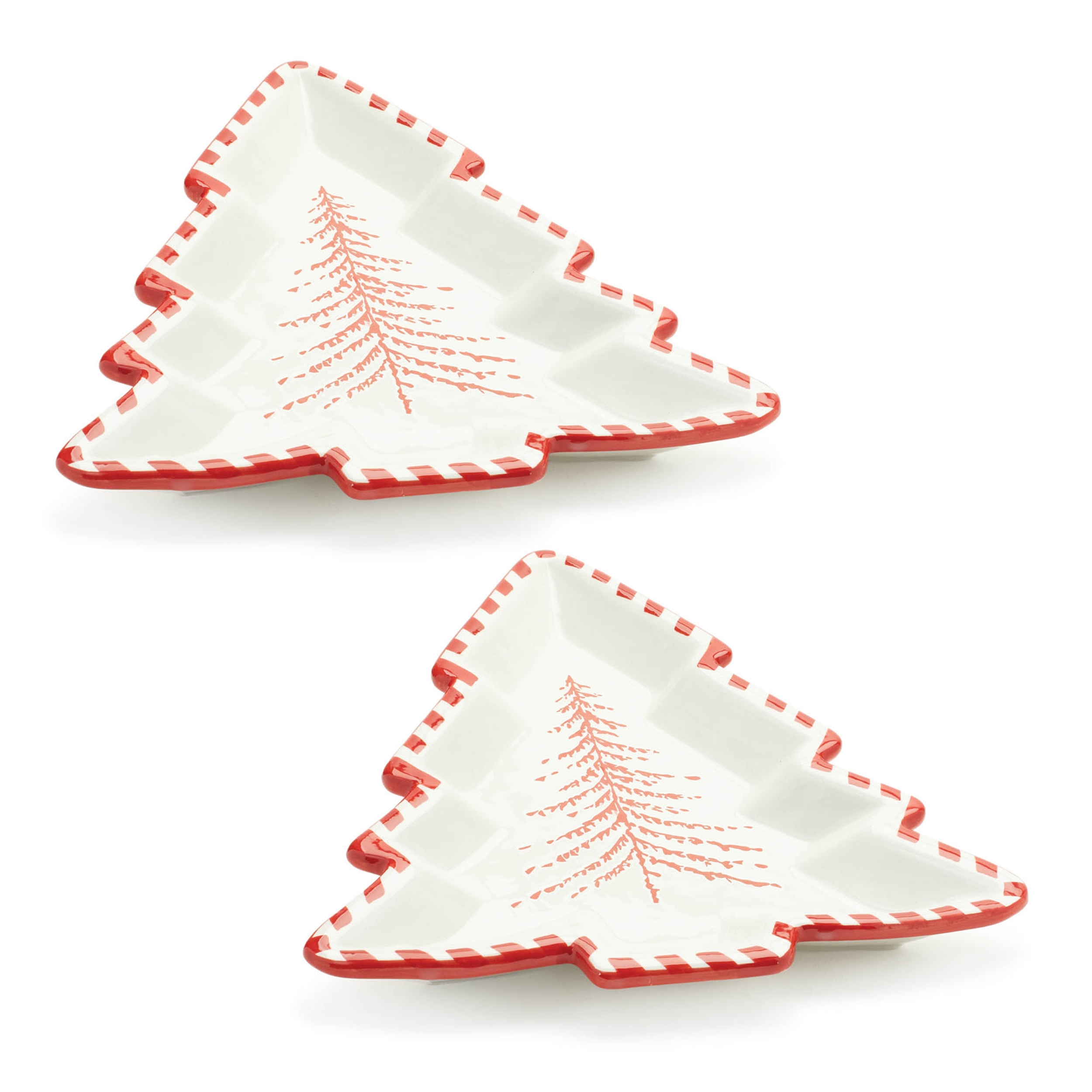 Tree Platter (Set of 2) 11.5"H Ceramic - Image 3