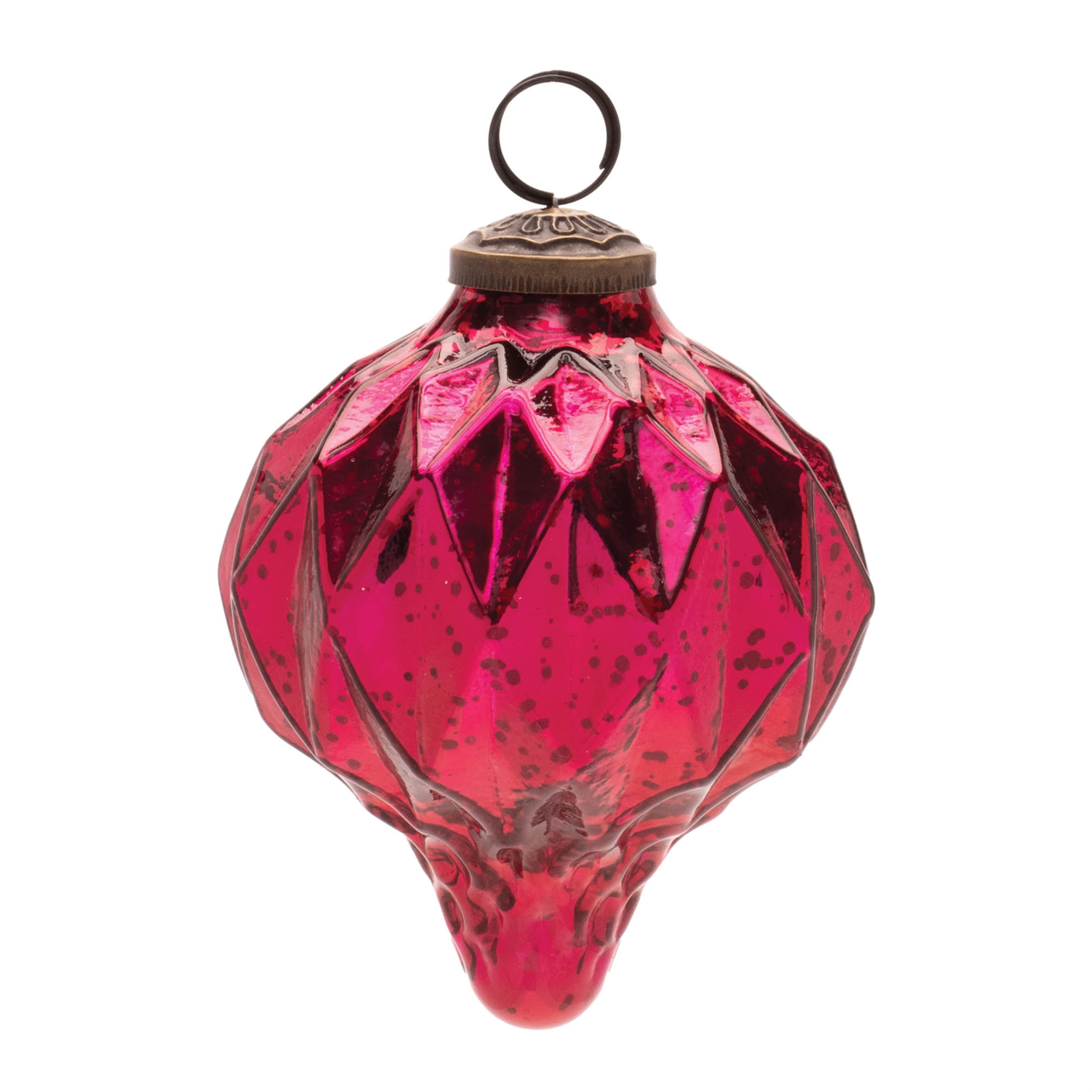 Ornament (Set of 6) 4.5"H Glass
