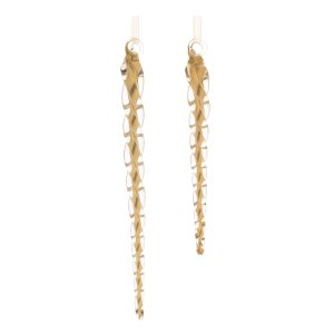 Icicle Ornament (Set of 12) 6.5"H, 8.5"H Glass