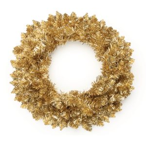 Pine Wreath 24"D Tinsel